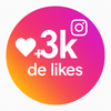 Instagram - 3k de Likes