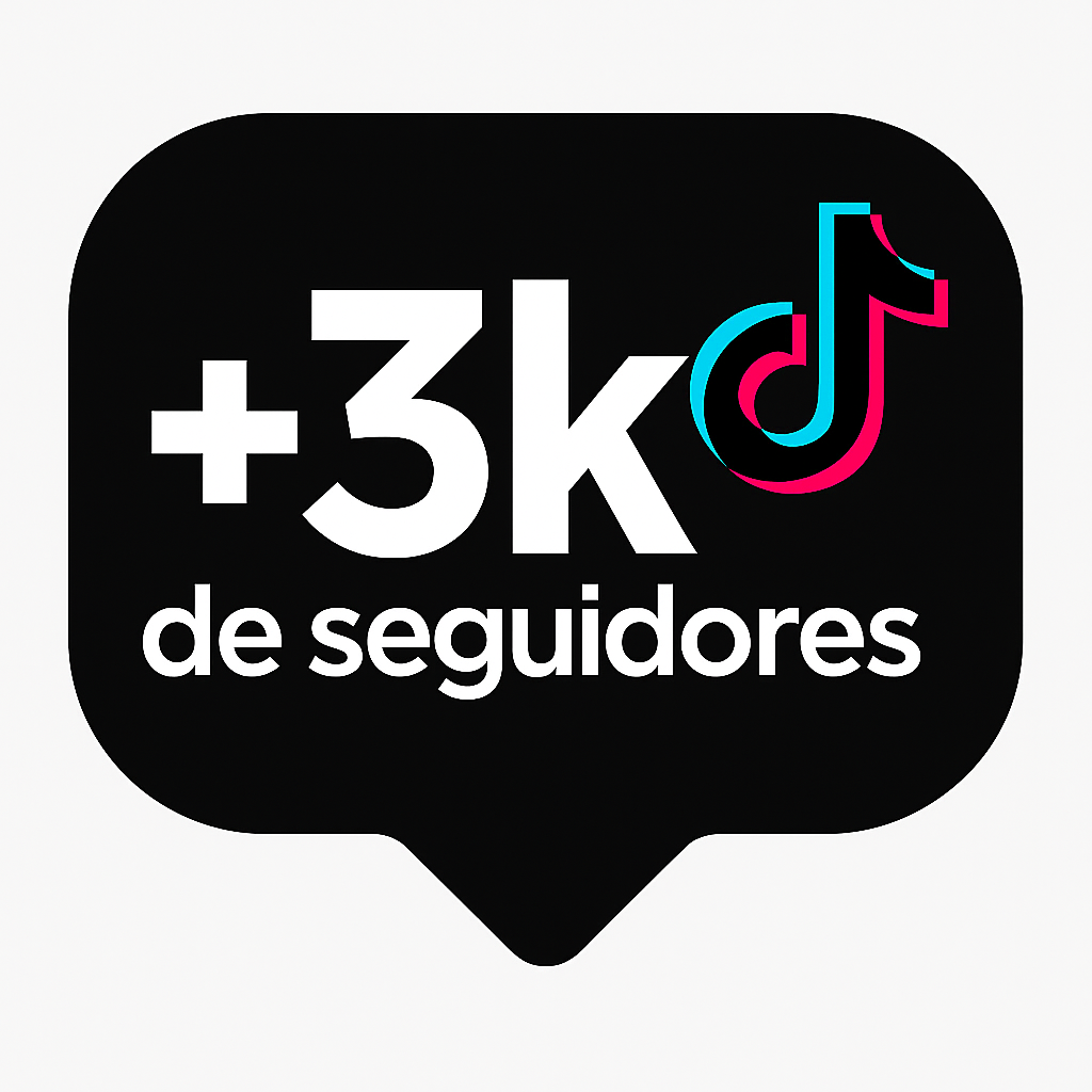 Tiktok - 3k de Seguidores